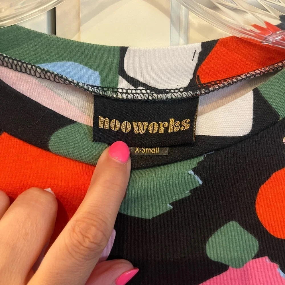 NOOWORKS Party Print Molly Dress XS - Picture 3 of 6